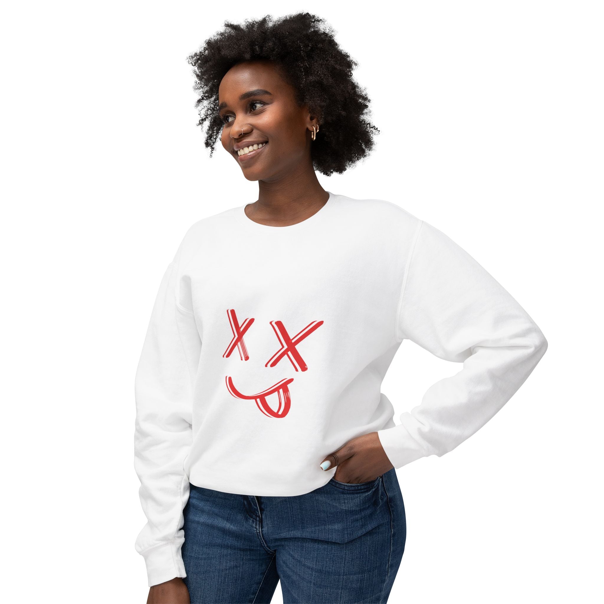 Red X Smiley Sweatshirt