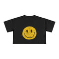 Retro Smiley Crop Tee