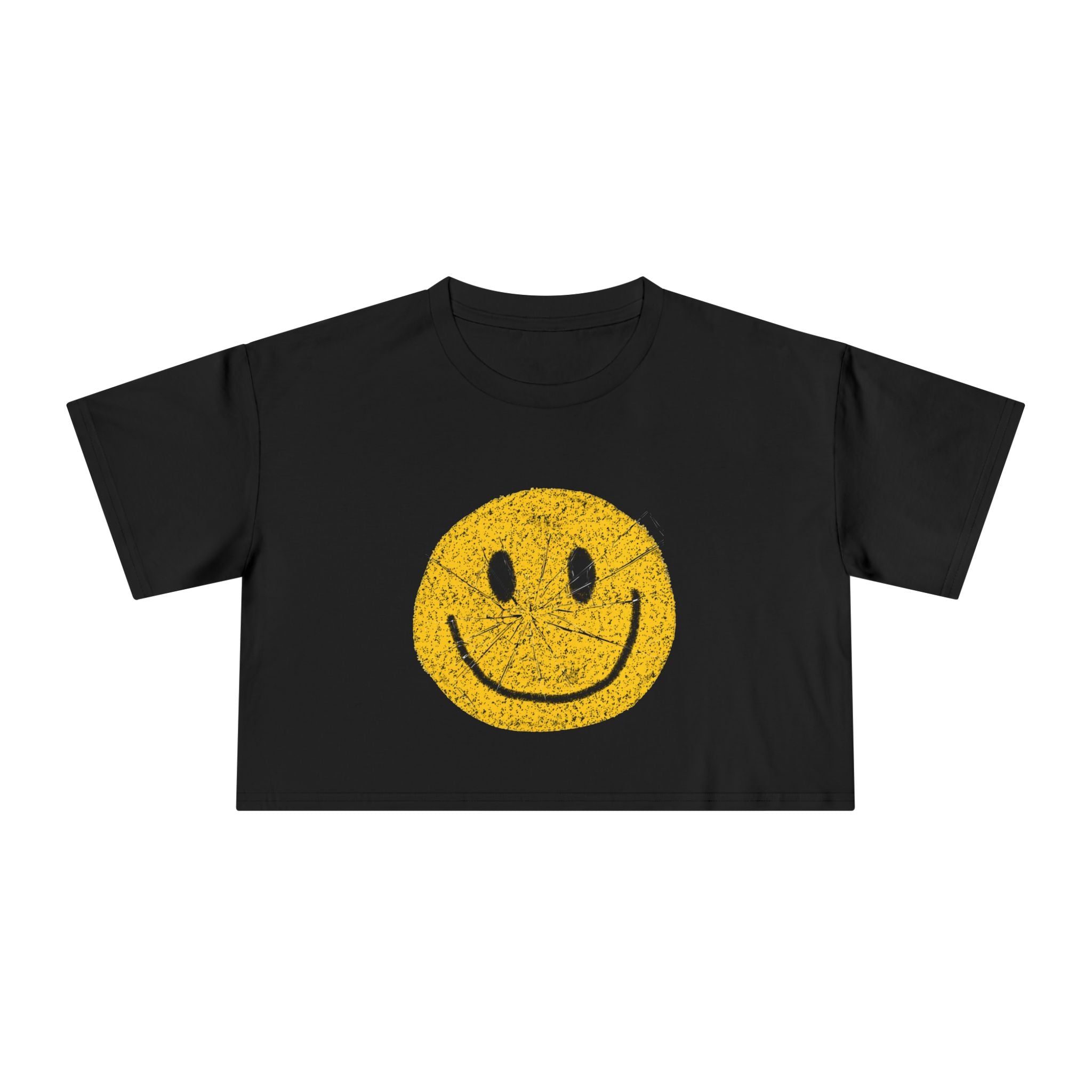 Retro Smiley Crop Tee