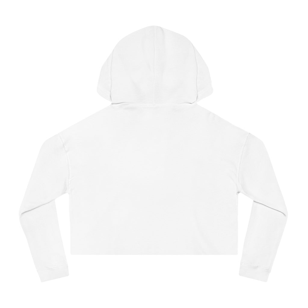Women’s Blue Drip Smiley Cropped Hoodie