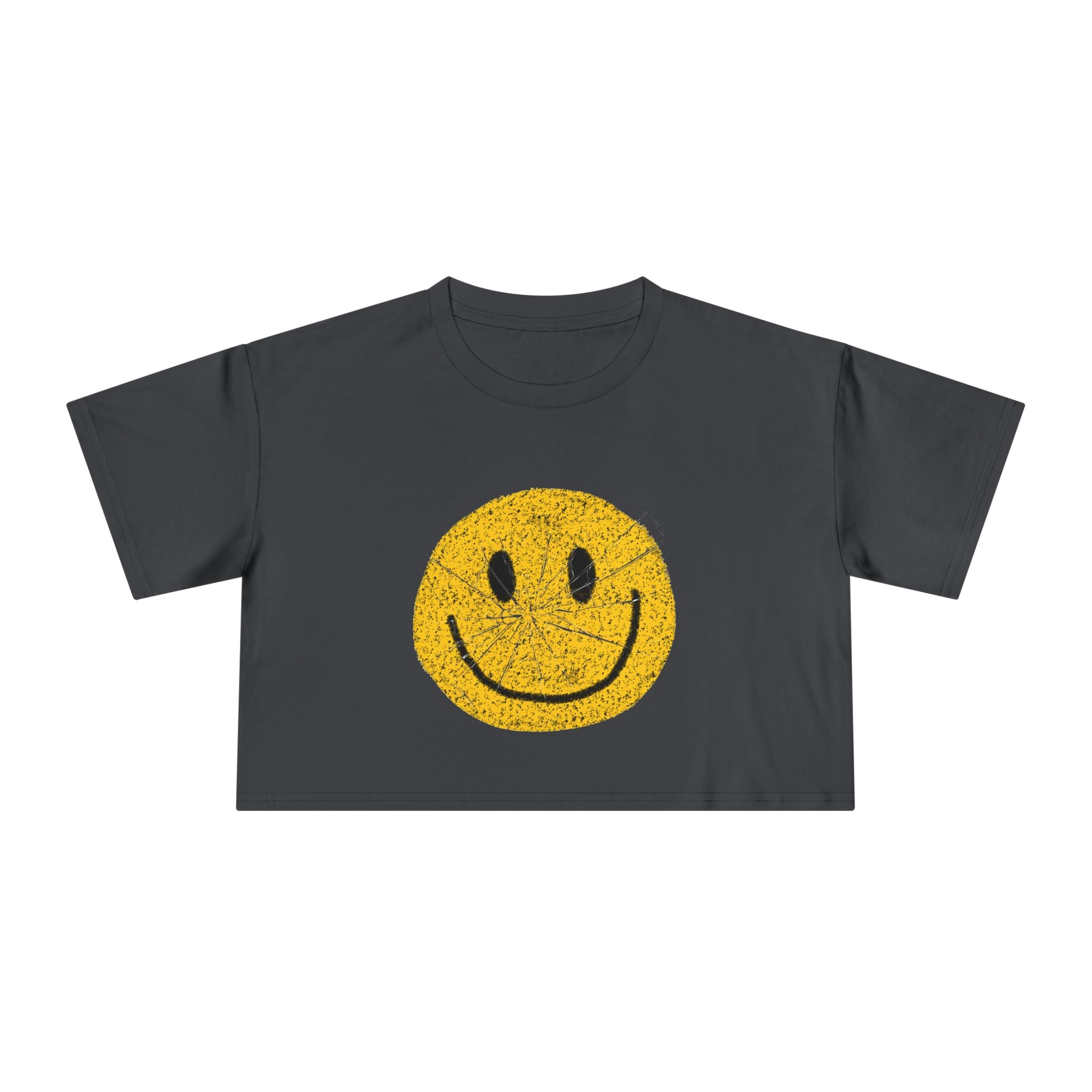 Retro Smiley Crop Tee