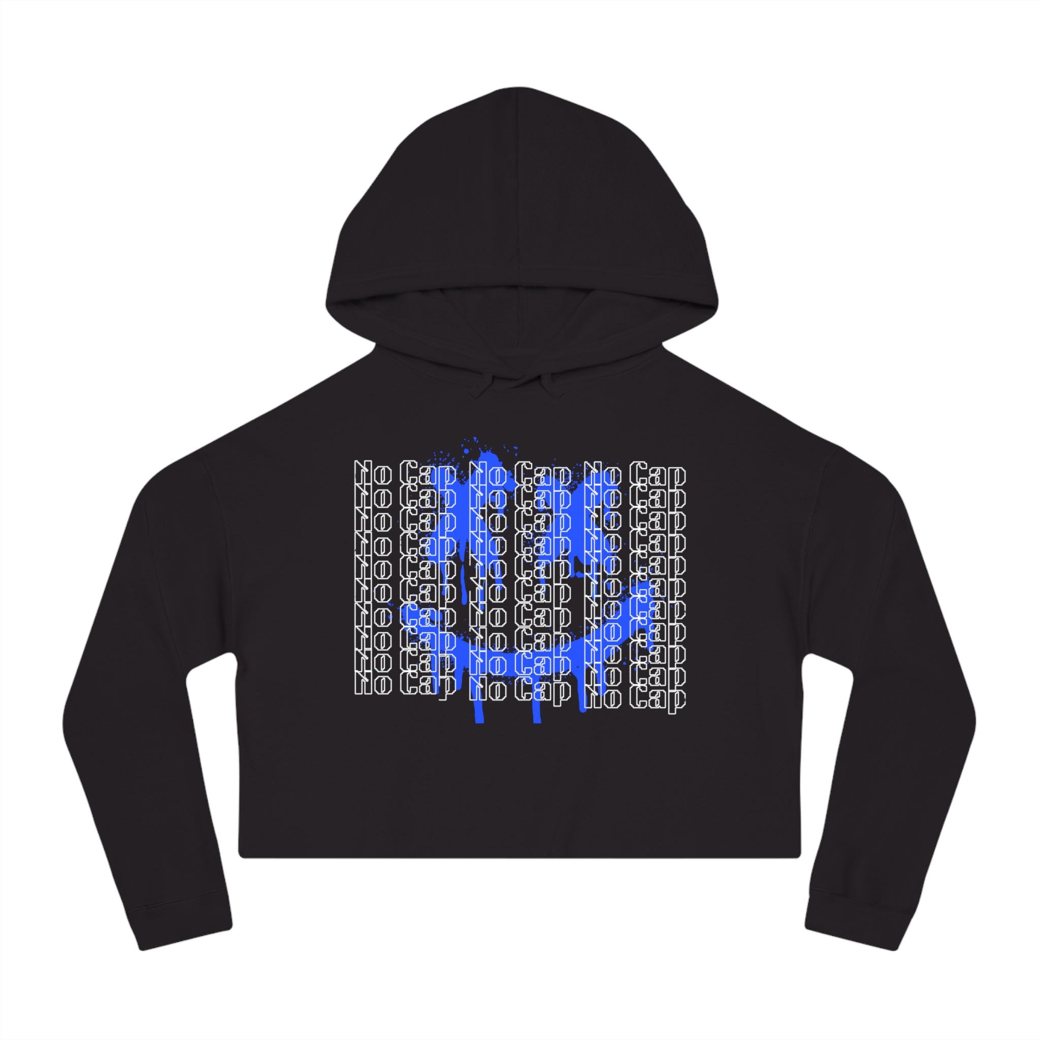 Women's No Cap Smile Cropped Hoodie