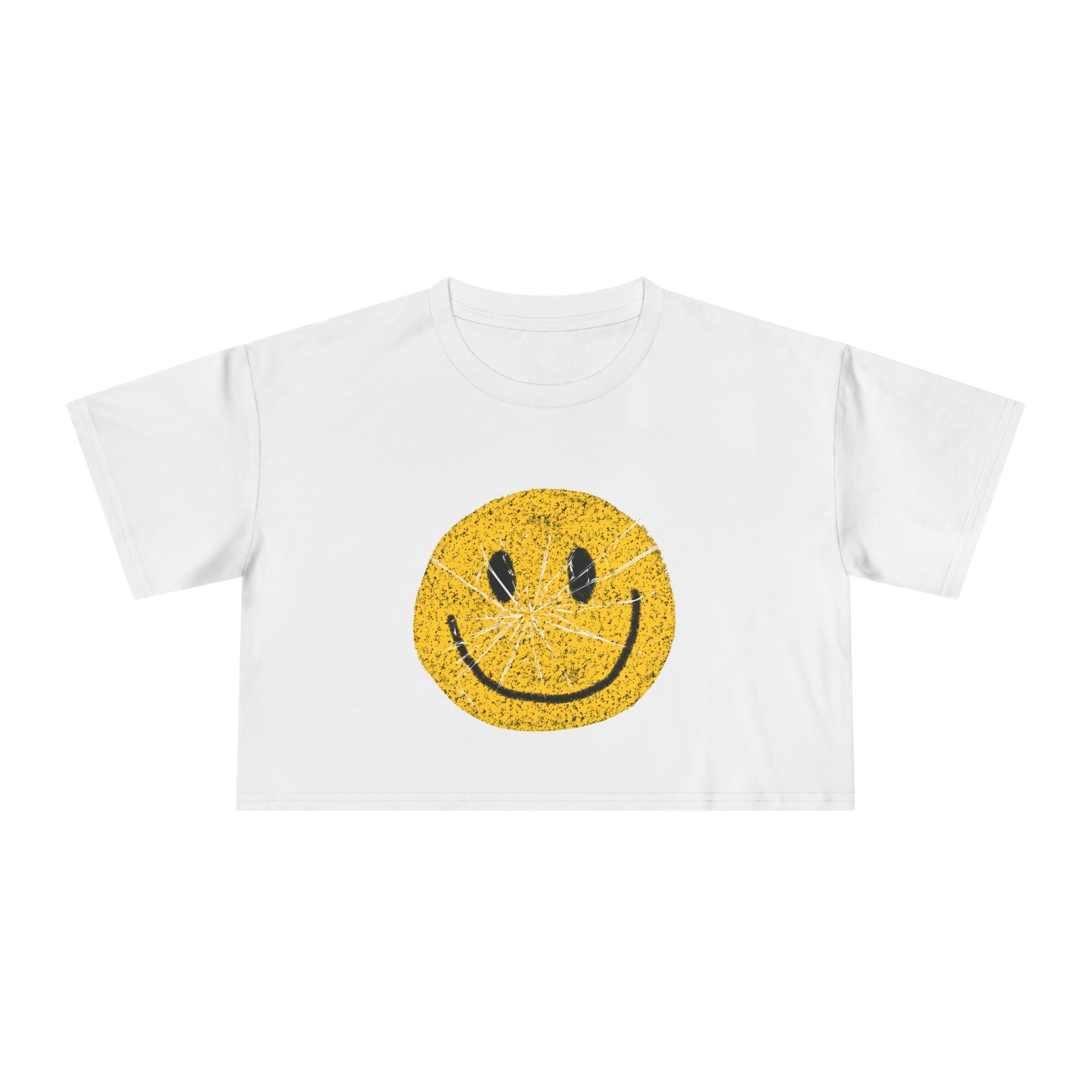 Retro Smiley Crop Tee