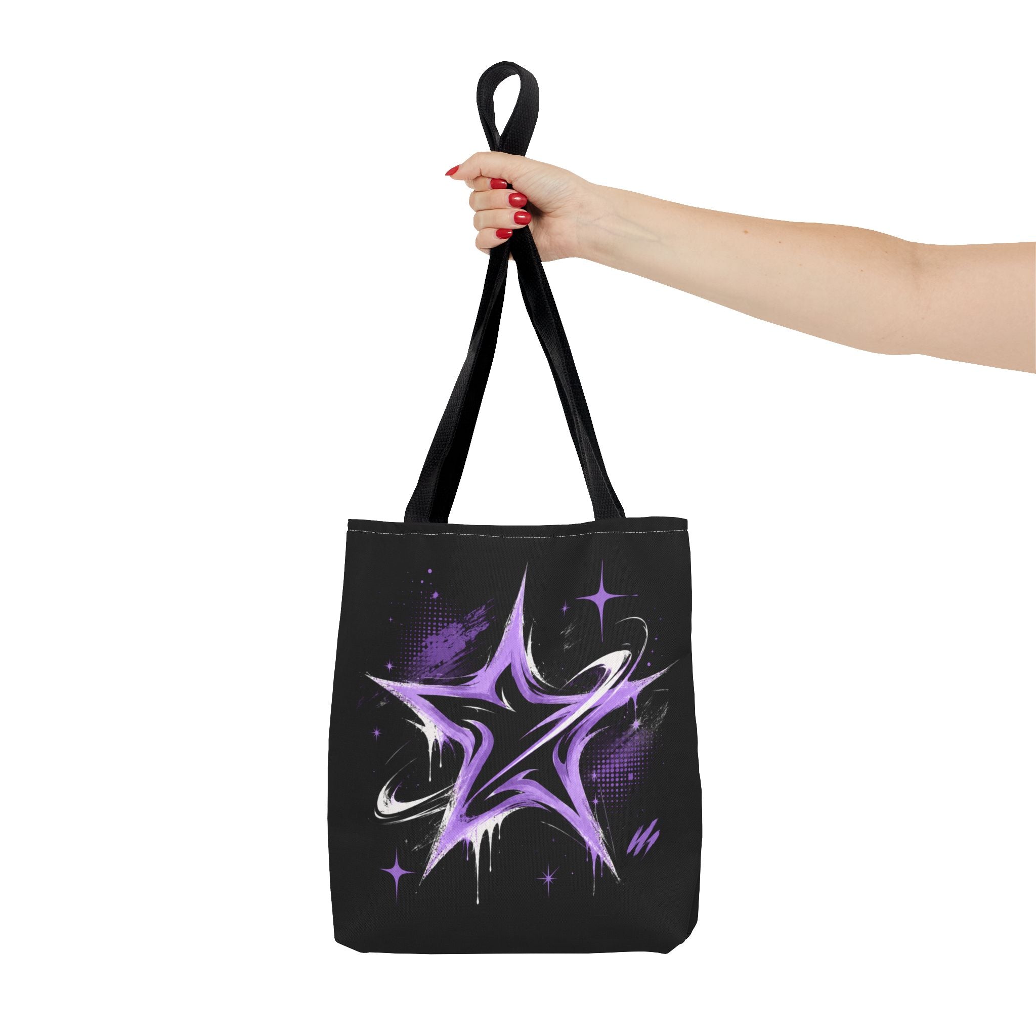 Celestial Graffiti Star Tote Bag