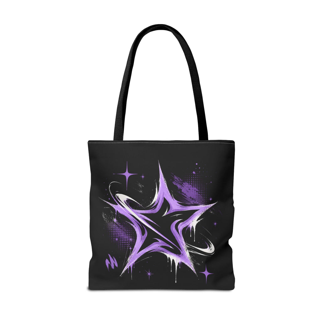 Celestial Graffiti Star Tote Bag