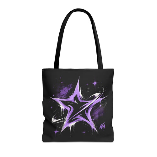 Celestial Graffiti Star Tote Bag